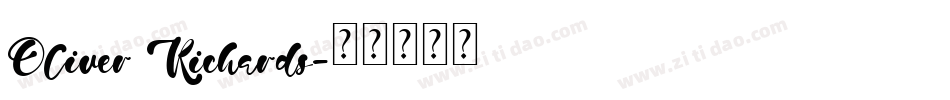 Oliver Richards字体转换